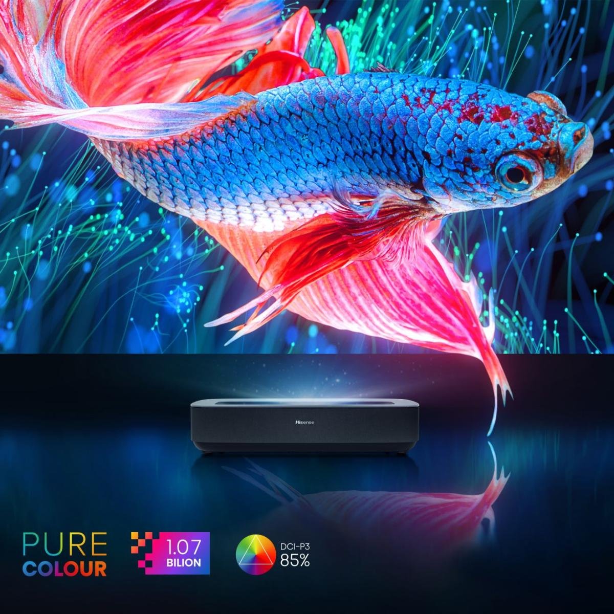 EAN 6942147495117 - Hisense PL1SE proyector de TV Proyector de alcance ultracorto 2100 lúmenes ANSI UHD 4K (3840x2160) Negro, imagen 9