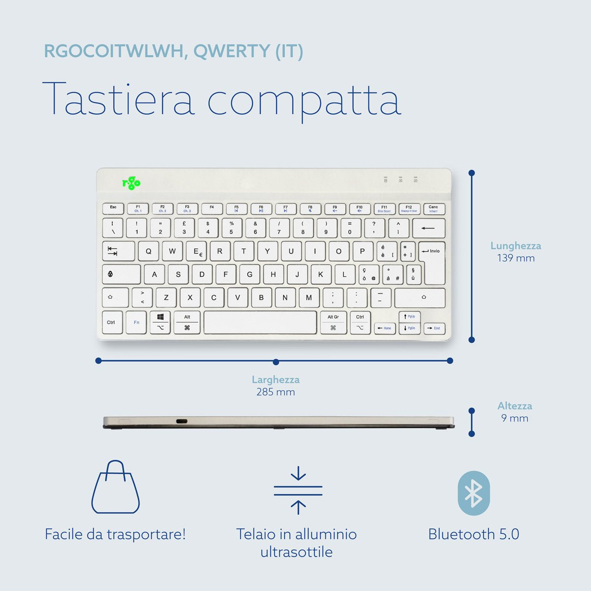 EAN 8719274491798 - R-Go Tools Compact Break teclado Oficina Italiano imagen 14