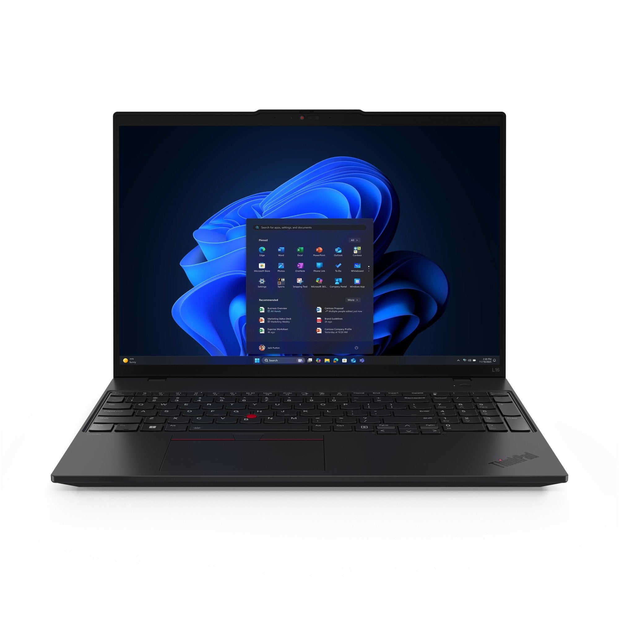 Lenovo Thinkpad L16 Gen 2 21sa Intel Core Ultra 5 225u / Hasta 4.8 Ghz Win 11 Pro Intel Graphics 16 Gb Ram 512 Gb Ssd Tcg Opal Encryption 2 Nvme 16" Ips 1920 X 1200 Gigabit Ethernet Wi-Fi 6e Bluetooth Negro Kbd: Español Con 1 Año