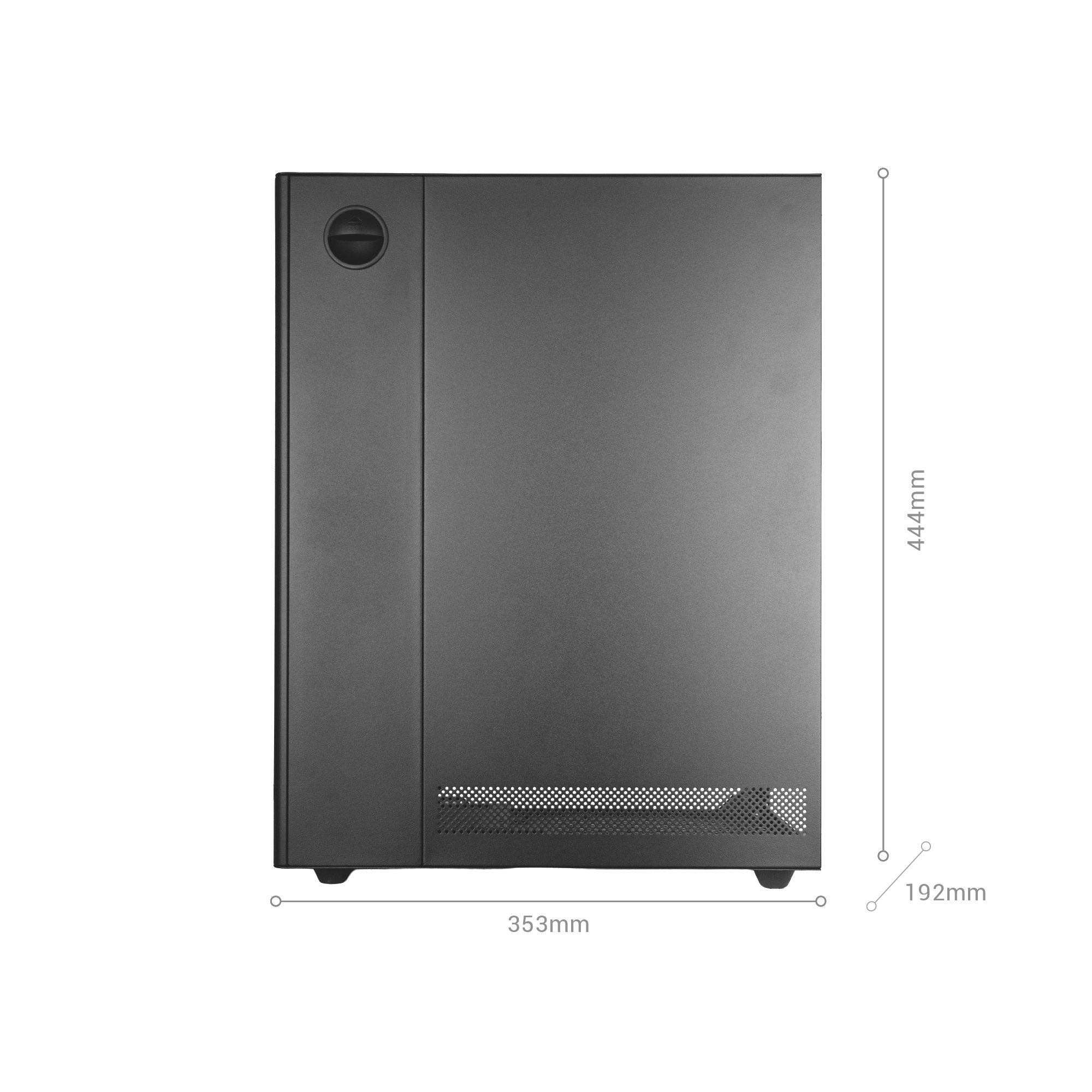 Caja Pc  Atx Mars Gaming Mc-T800 Frontal Airdot Mesh 4x Ventiladores Fdb Cablehatch Usb-C Negro