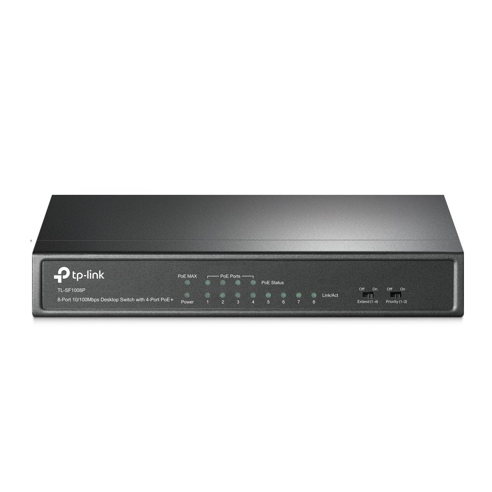 Switch 8 Puertos 10 100 4 Ptos Poe Tp Link