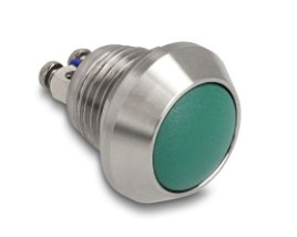 Drucktaster Zum Einbau 12 Mm 2 X Schraubklemme Grün