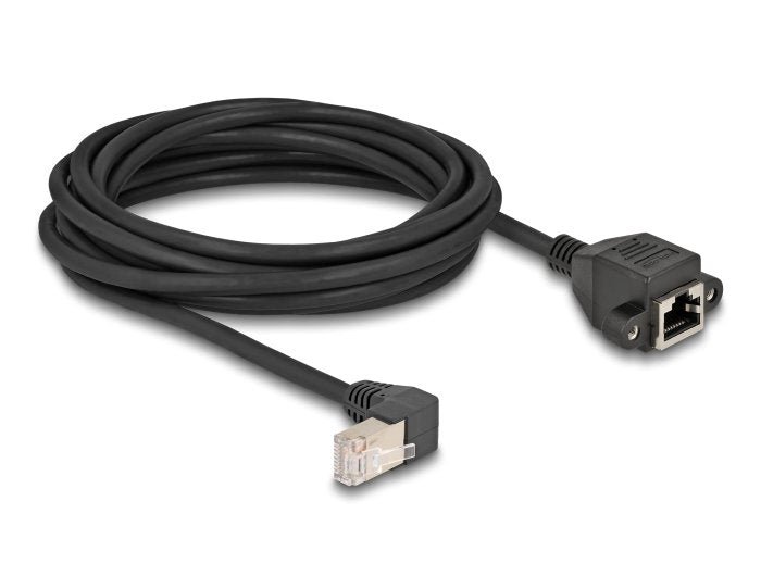 Delock Cable De Extensión S/Ftp Macho Rj45 Macho 90° Angular