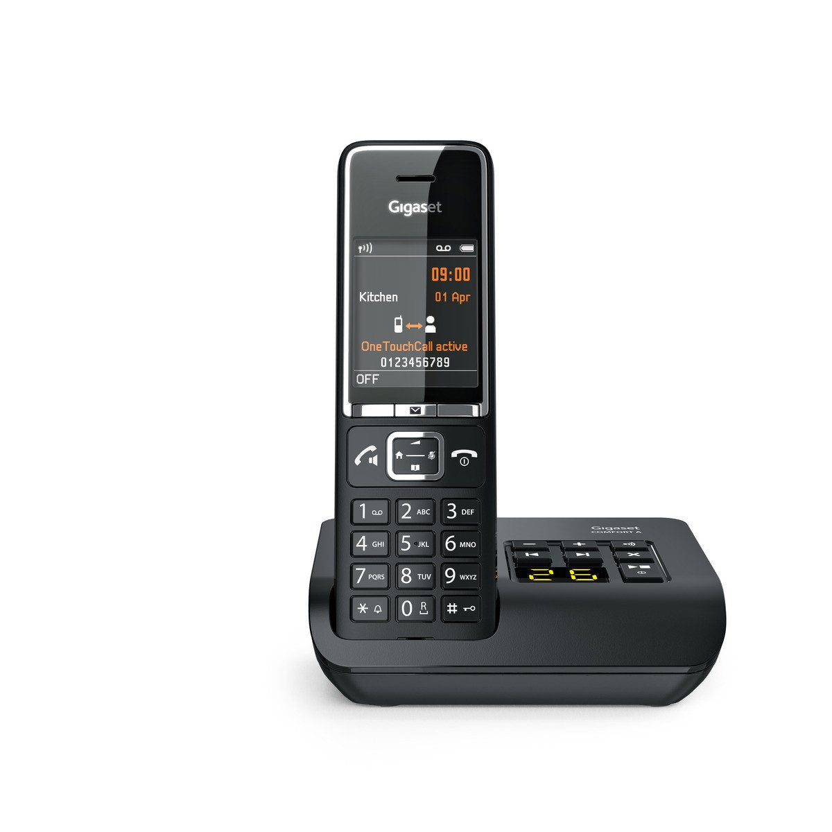 EAN 4250366866109 - Gigaset COMFORT 550A Teléfono DECT/analógico Identificador de llamadas Negro imagen 6