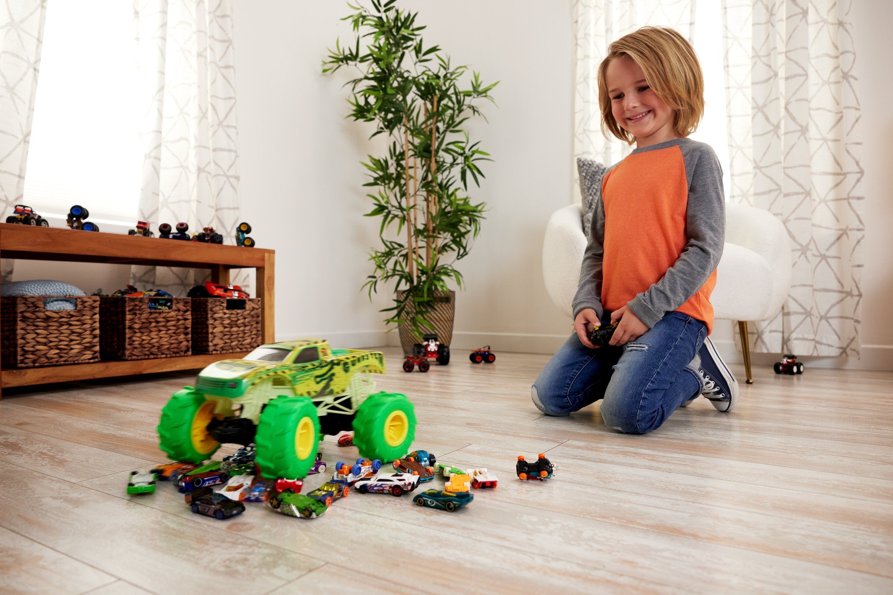 Vehículo Rc Hot Wheels Rc Radio Hot Wheels Monster Trucks Htp15