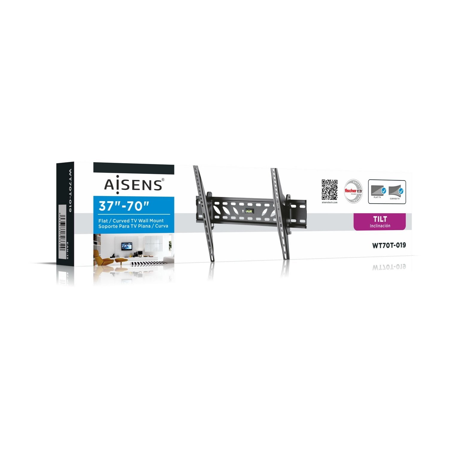 Aisens Soporte Profesional Inclinable (Tv 37?-70?) - Negro
