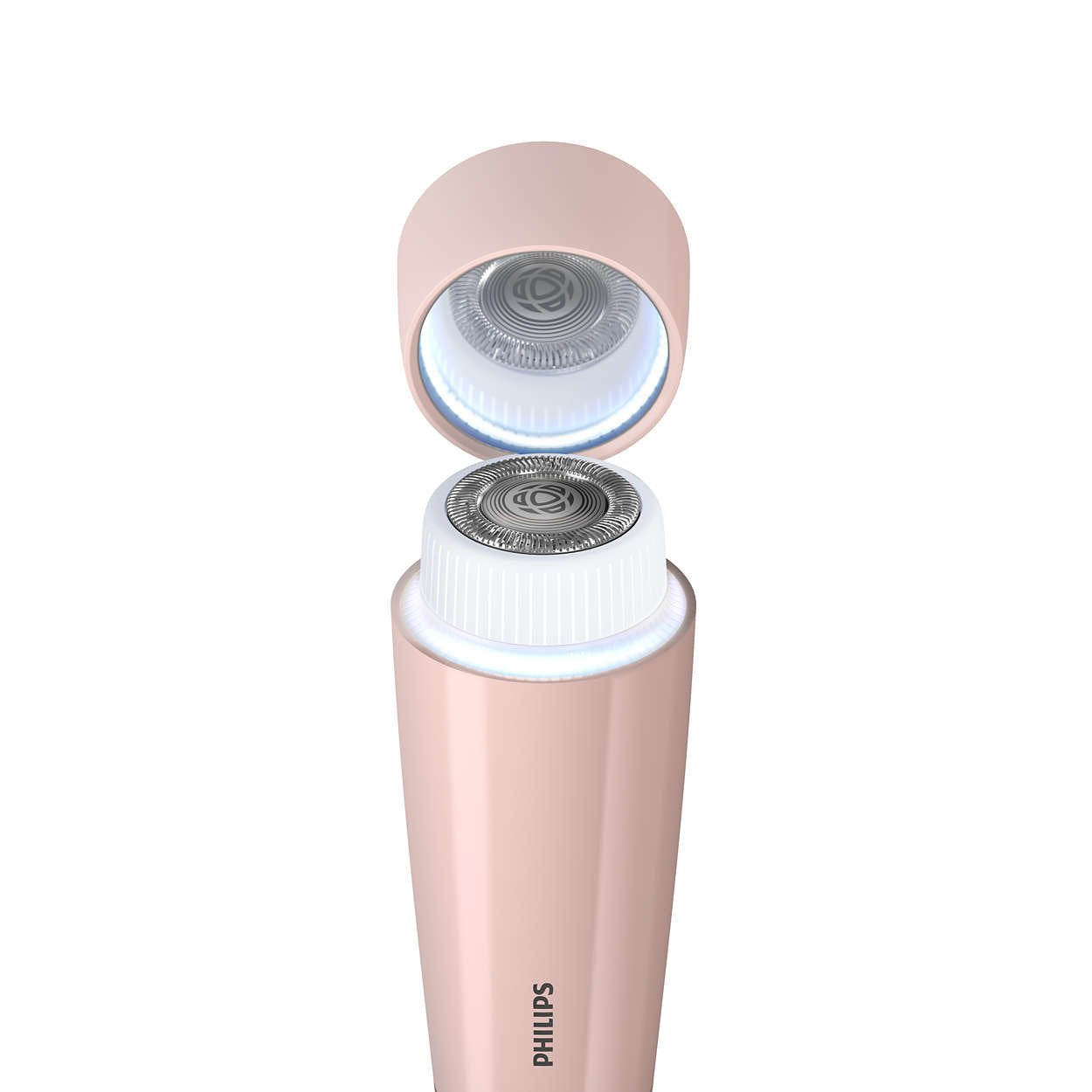 Depiladora  Facial  Philips Brr454 00 Rosa Lichi
