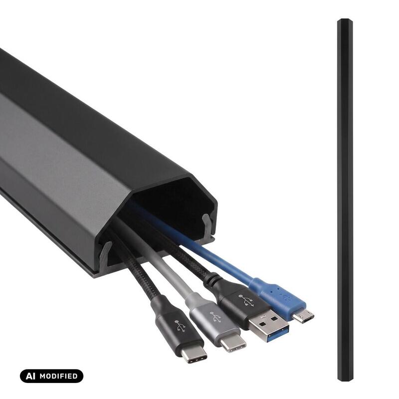 De Aluminio Regleta Ocultacables Mctv-897 B