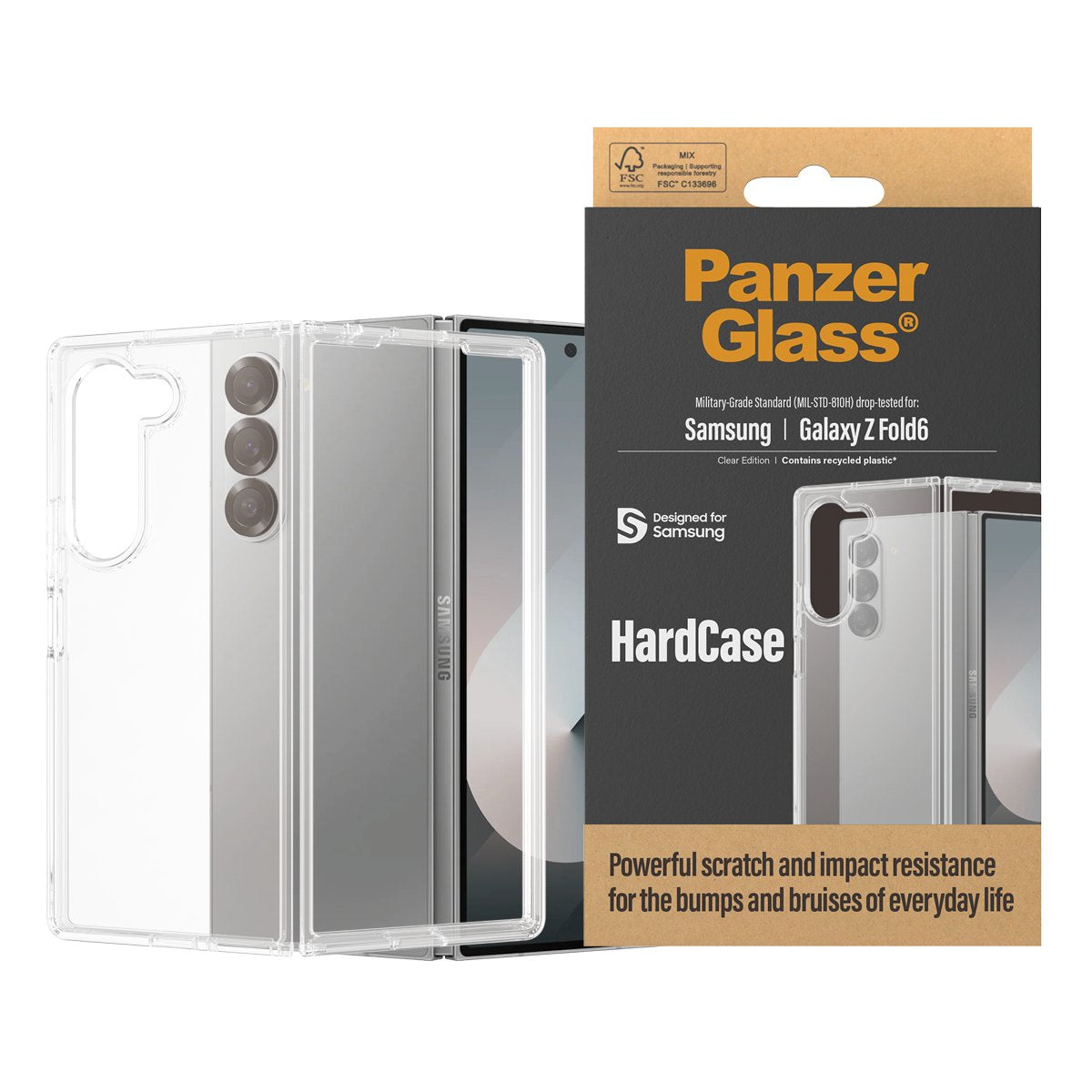 EAN 5715685002144 - PanzerGlass ® HardCase Transparent Samsung Galaxy Z Fold6 funda para teléfono móvil Transparente imagen 2