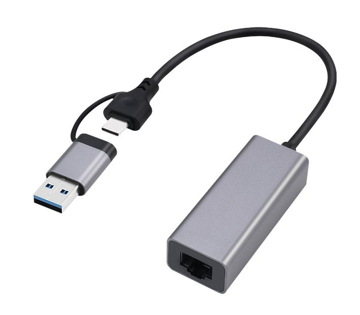 EAN 8716309130424 - Gembird A-USB3AC-LAN2G-01 adaptador de red PowerLine 2500 Mbit/s Ethernet Negro, Gris 1 pieza(s) imagen 2