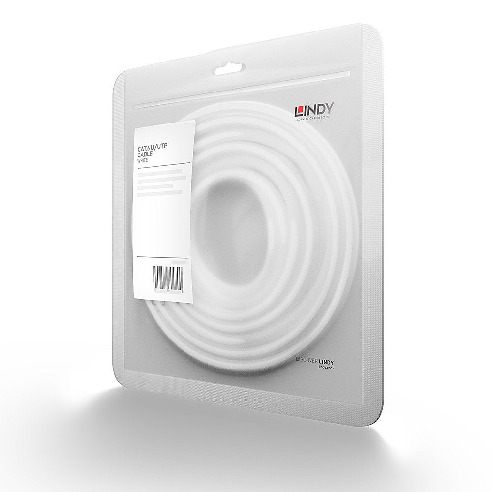 Lindy Cable De Red Cat6 U/Utp Blanco 0.50m