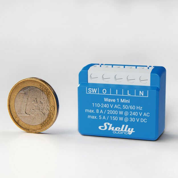 Shelly Qubino Wave 1 Mini Interruptor Inteligente Azul