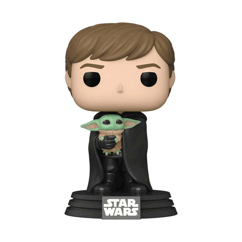 Figura Pop Star Wars Mandalorian Luke With Child
