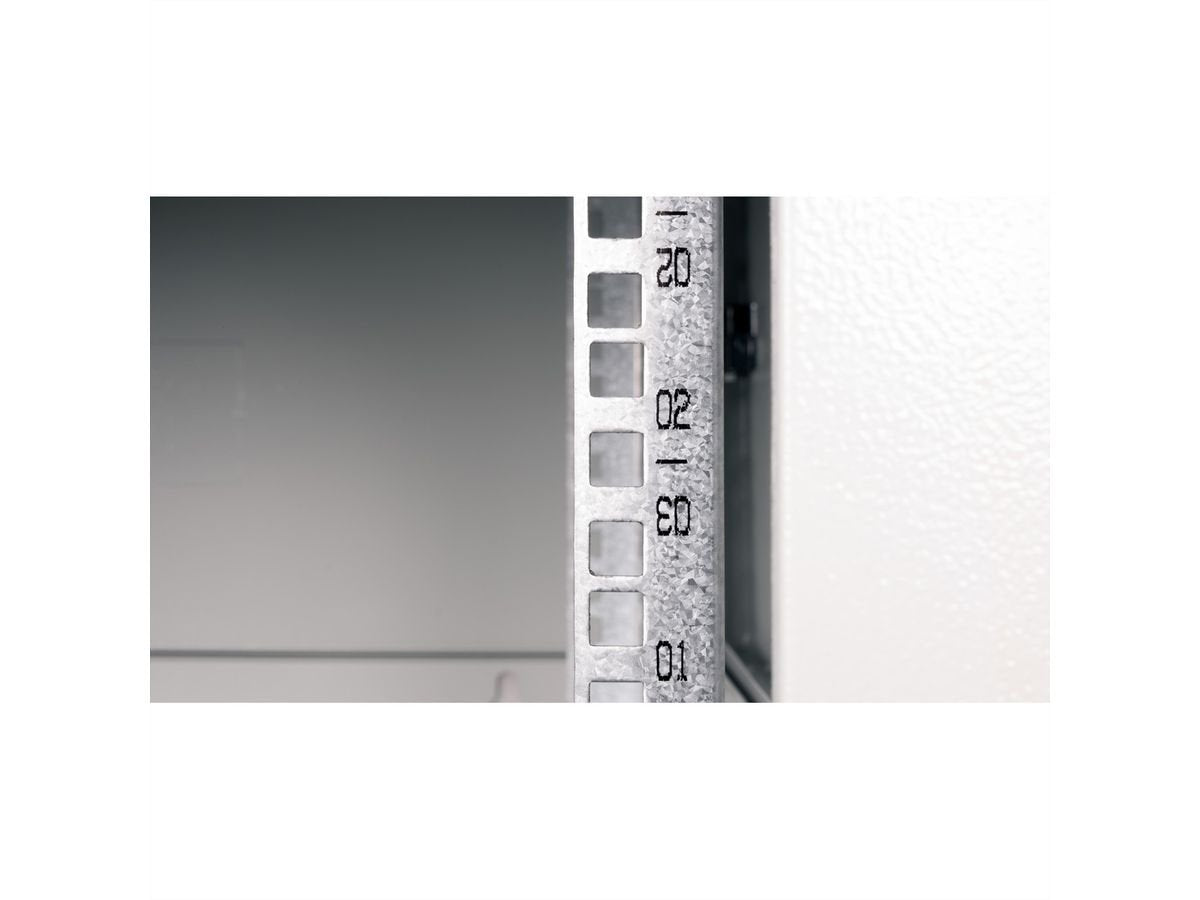 Roline 19-Zoll Wandgehuse Basic Plus 4he, 600x600 Bxt Grau