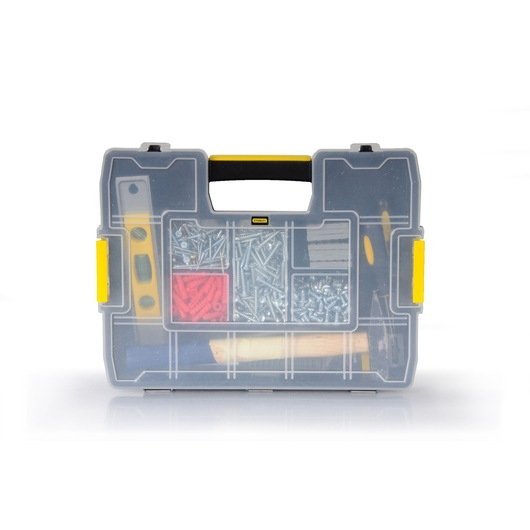 Caja De Herramientas Stanley 1-97-483 Pieza Pequeña Y  Caja Para Piezas Pequeñas Nylon Negro, Transparente, Amarillo Negro/Amarillo, Caja Para Piezas Pequeñas, Nylon, Negro, Transparente, Amarillo, 67 Mm, 375 Mm, 292 Mm