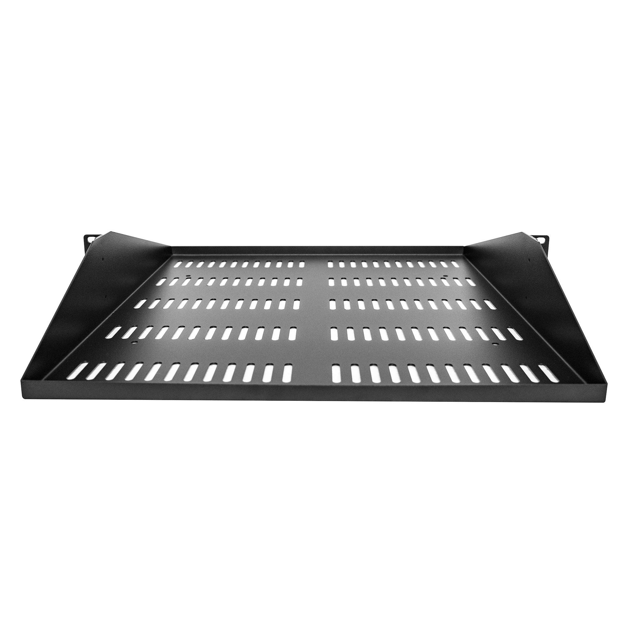 Startech.Com 2u 19 Pulgadas Bandeja De Rack Para Rack - Perforierte, Freitragende Rack Ablage Con Zentrierter Fijación - Belüftete Rack Ablage - Belastbarkeit 91kg - 50cm Profundo (Shelf-2u-20-Center-V)