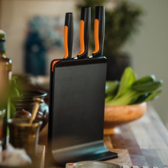 Fiskars 1057555 Design-Messerblock Con 3 Messern