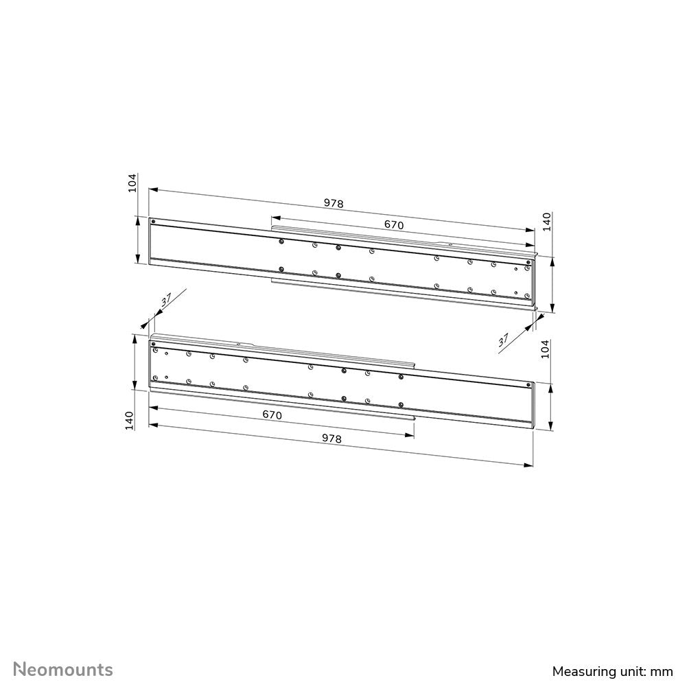 EAN 8717371440725 - Neomounts ADM-875WH2 accesorio de carrito para portátil y ordenador Blanco Acero Barra de montaje imagen 16