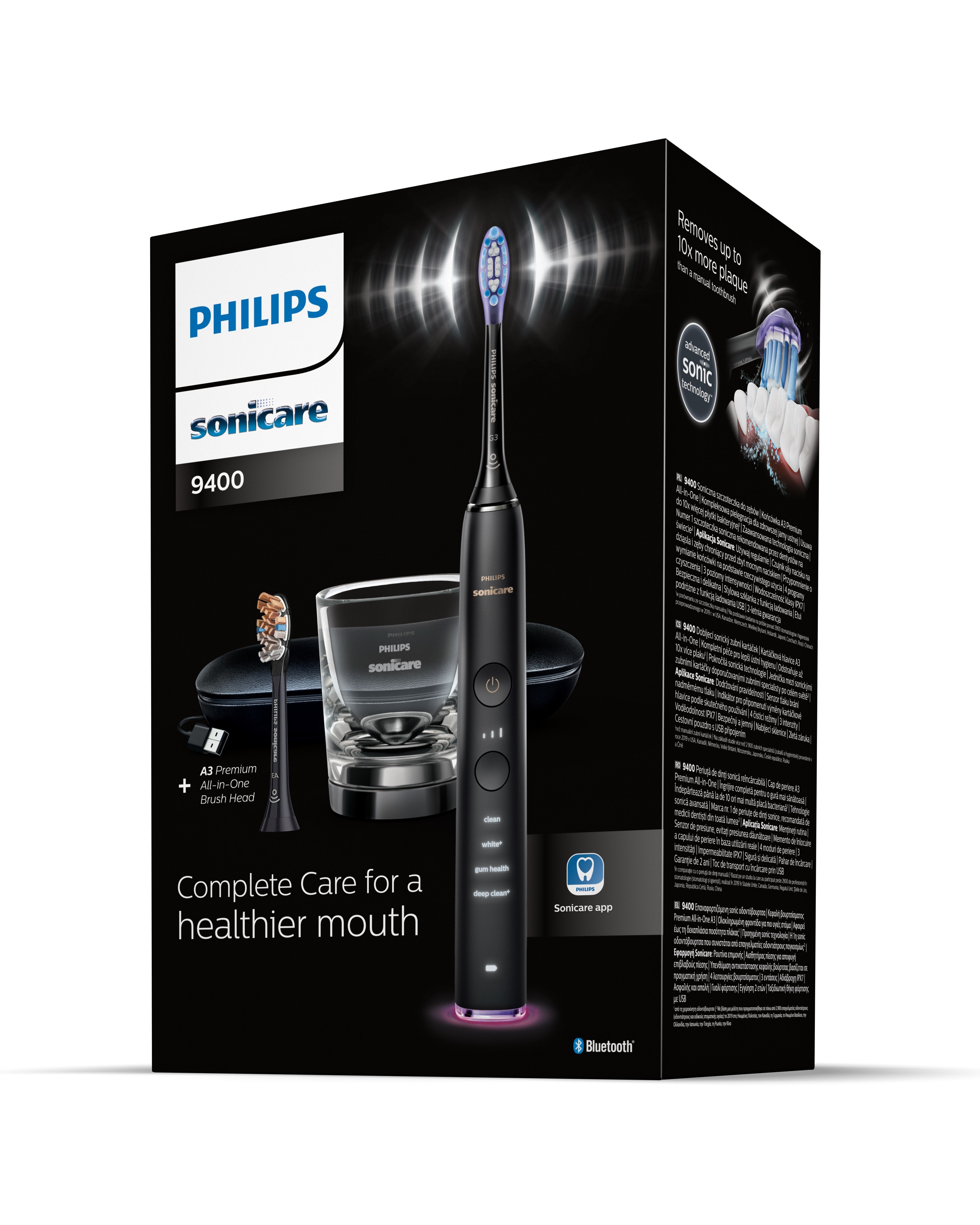 Philips Diamondclean Smart 9400 Hx9917/89 Cepillo Dental Eléctrico Sónico Con App