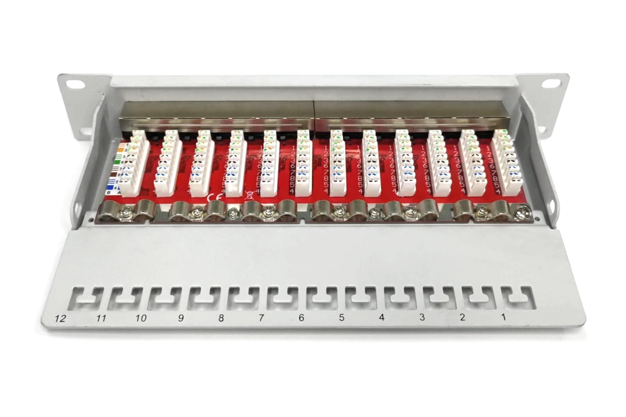 Digitus Patch 10" 12 Puertos Ftp Cat 6 1u Gris Dn-91612s-Ea-G