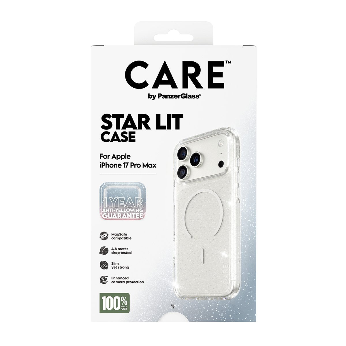 Panzerglass Care By ® Urban Explorer Case Star Lit M. Blanco Magsafe Iphone 17 Pro Max, Cover, Apple, Apple - Iphone 17 Pro Max, Transparent