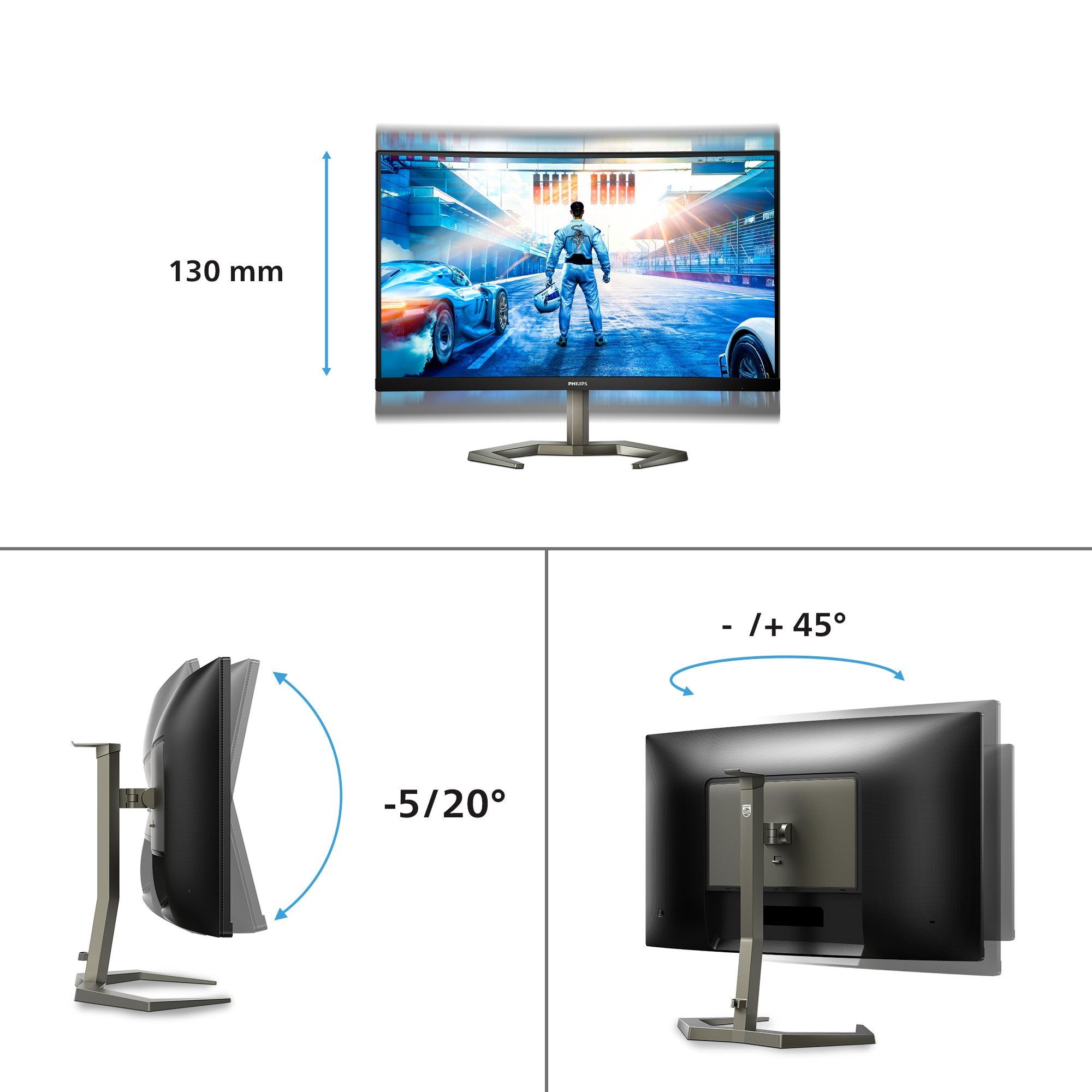EAN 8712581800697 - Philips Evnia 27M1C5200W/00 pantalla para PC 68,6 cm (27") 1920 x 1080 Pixeles Full HD LCD Negro imagen 3