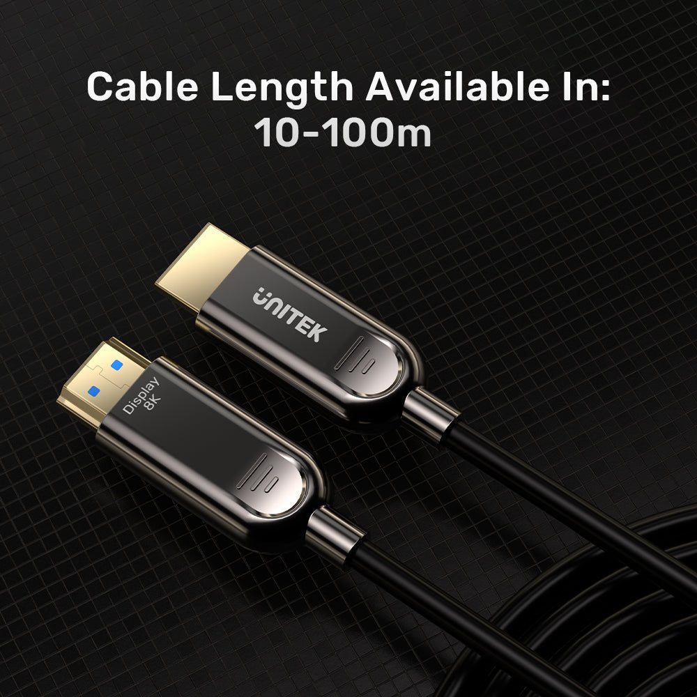 Cable Óptico Hdmi 2.1 Aoc Unitek C11085gy01-30m