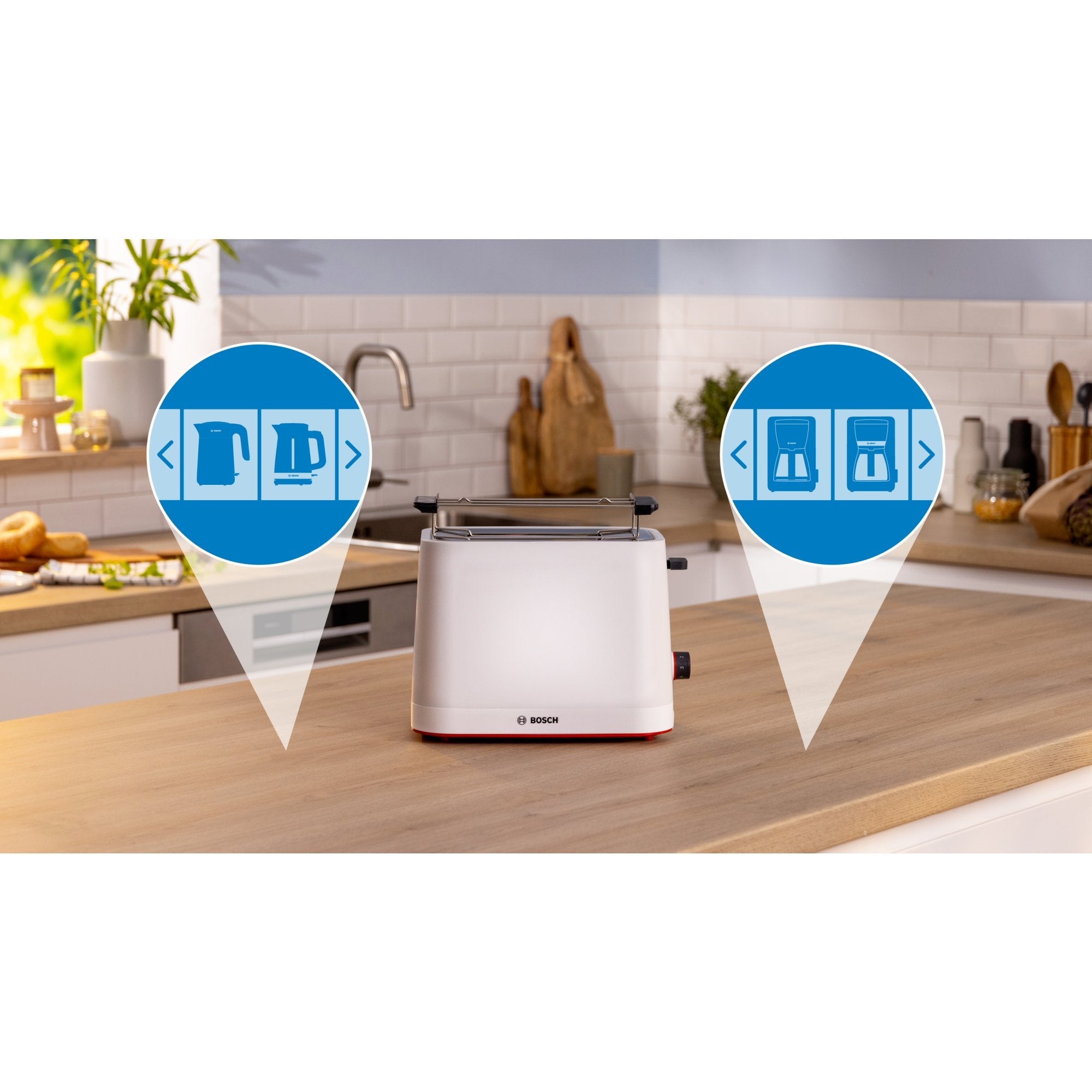 Tostadora  Bosch Home Tat3m121 Blanco