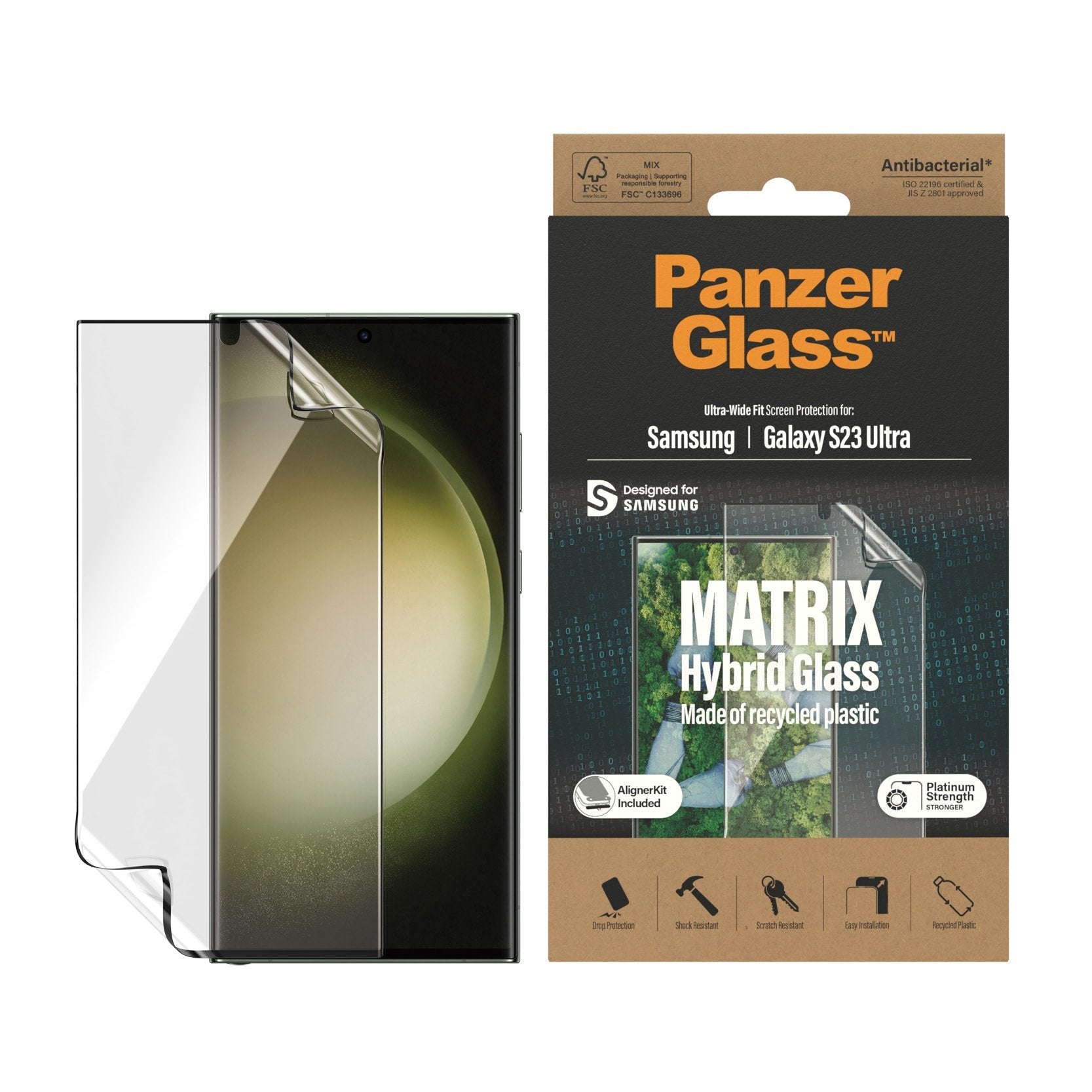 Panzerglass Samsung Galaxy  S23 Ultra Ultra 2023 Uwf Pet Ab Wa Protector De Pantalla 1 Pieza[S]