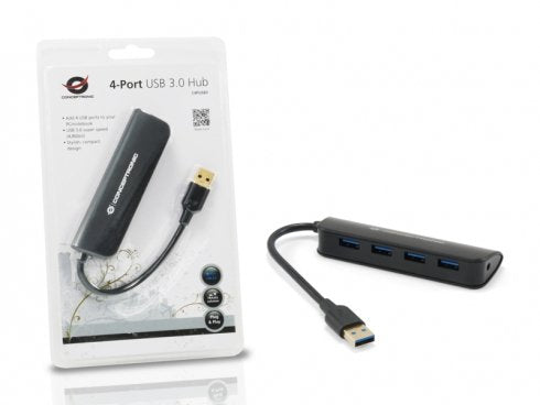 Conceptronic Hub Usb 3.0 4 Puertos Mini Hub Pocket C4pusb3
