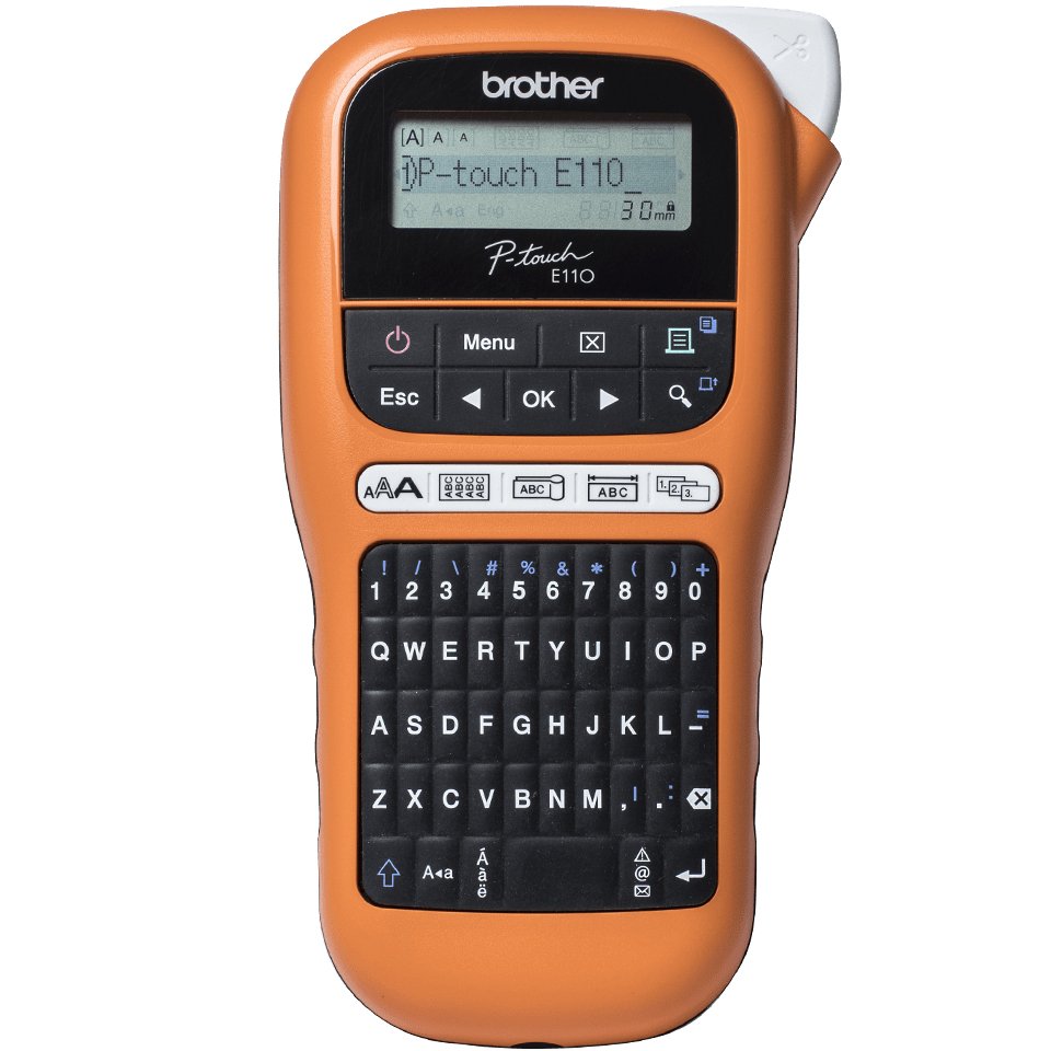 EAN 4977766774819 - Brother PT-E110 impresora de etiquetas Transferencia térmica 180 x 180 DPI 20 mm/s HGe/TZe QWERTY imagen 1
