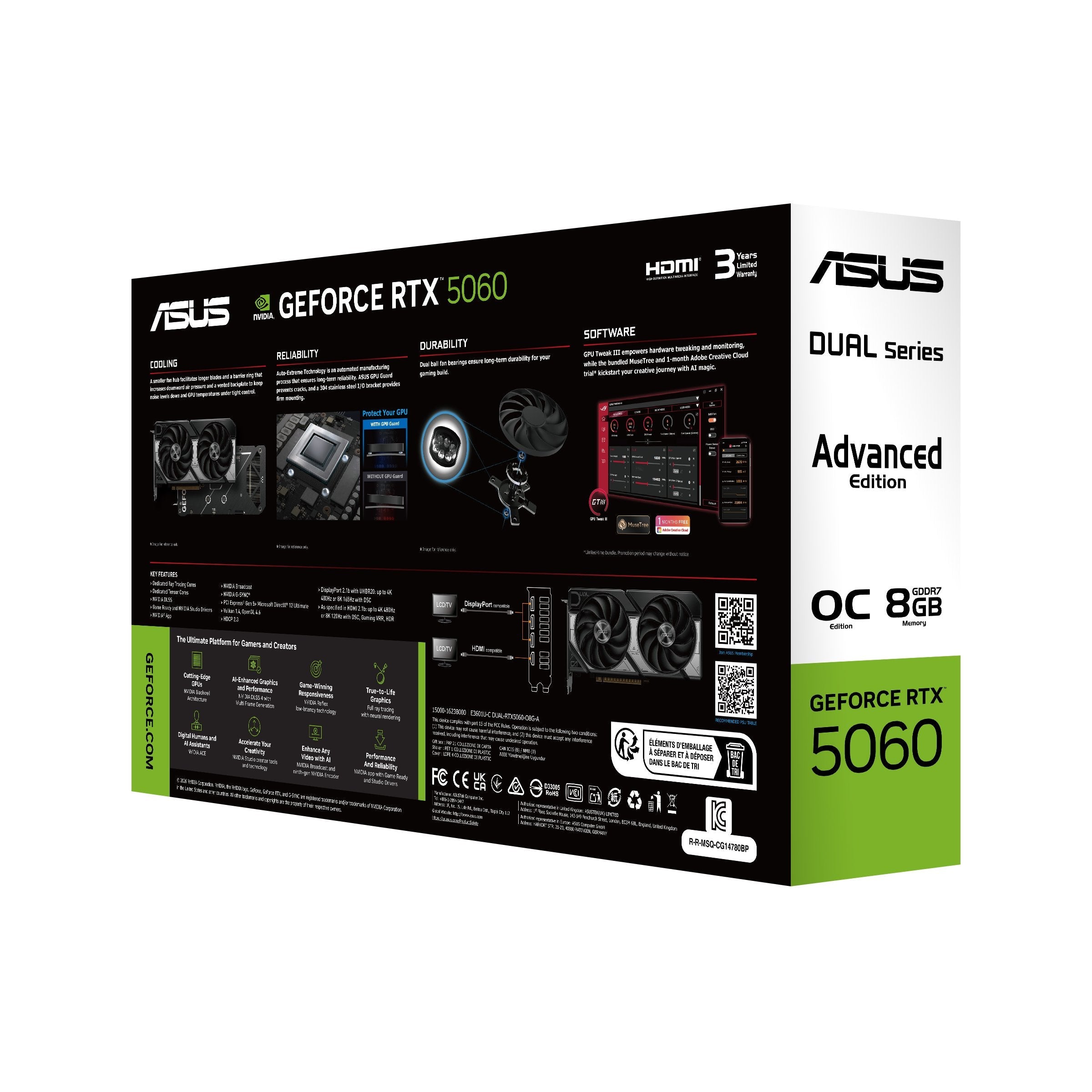 Rtx 5060 8gb Asus Dual Oc Gddr7