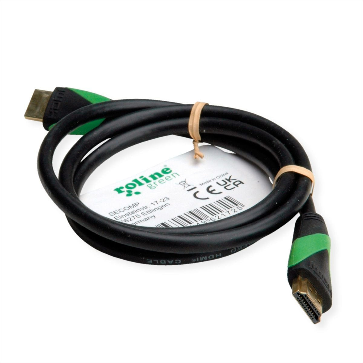 Roline Verde Atc 8k Hdmi Ultra Hd Cable Mit Ethernet, St St, Schwarz, 3 M