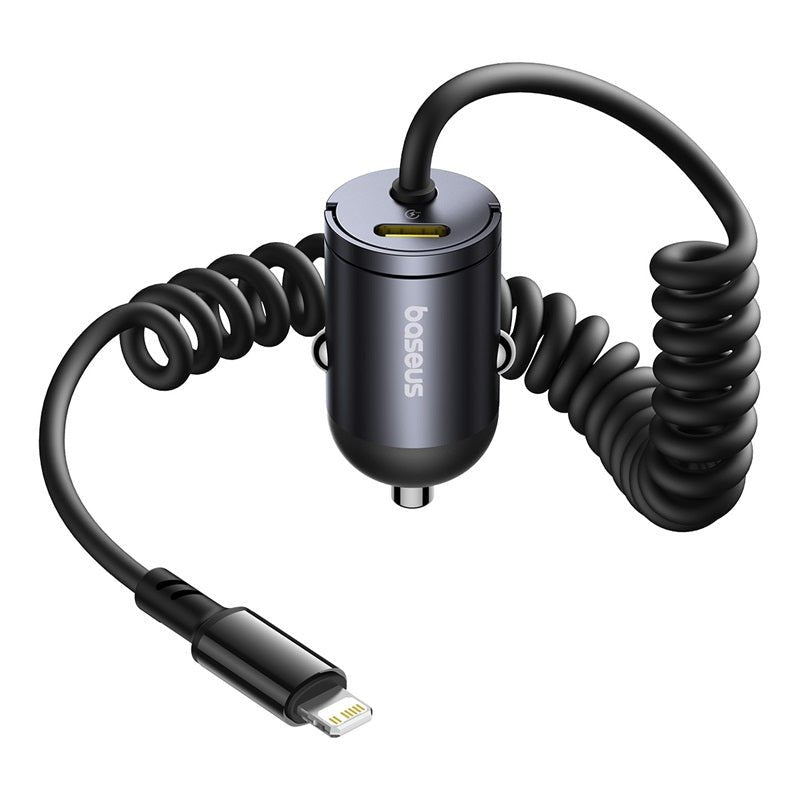 Tiny Star Mini Car Charger (C+L Cable Included)  30w Cosmic Black