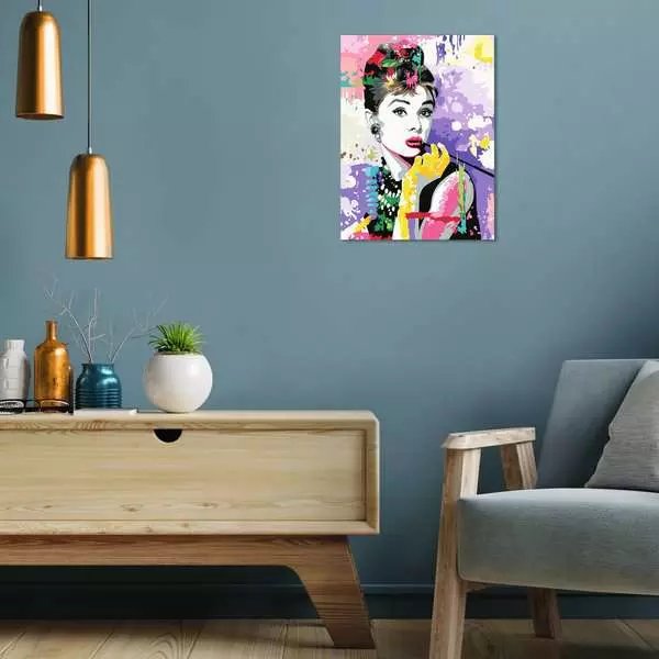 Ravensburger Creart Premium - Audrey Hepburn, Pintura 25526