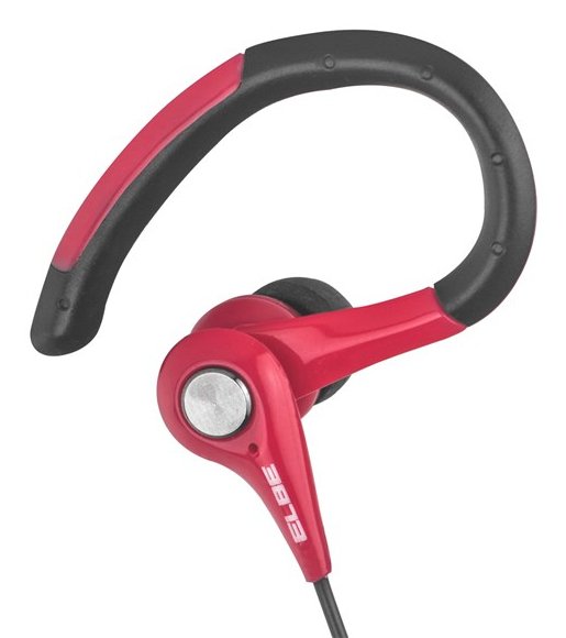 Auriculares Deportivos Elbe Au-107-Mic Con Micrófono Jack 3.5 Rojo Y Negro