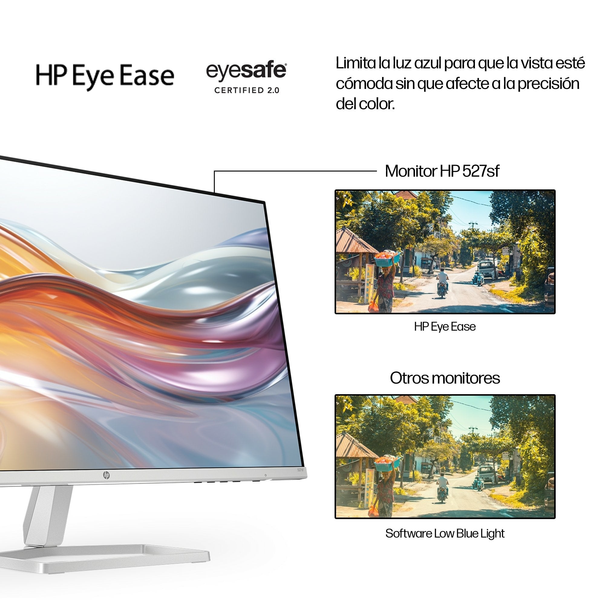 Monitor  Hp 527sf Led  (27 Pulgadas), Negro/Plateado, Fullhd, Ips, Hdmi, Vga, Panel 100hz 94f44e9#Abb