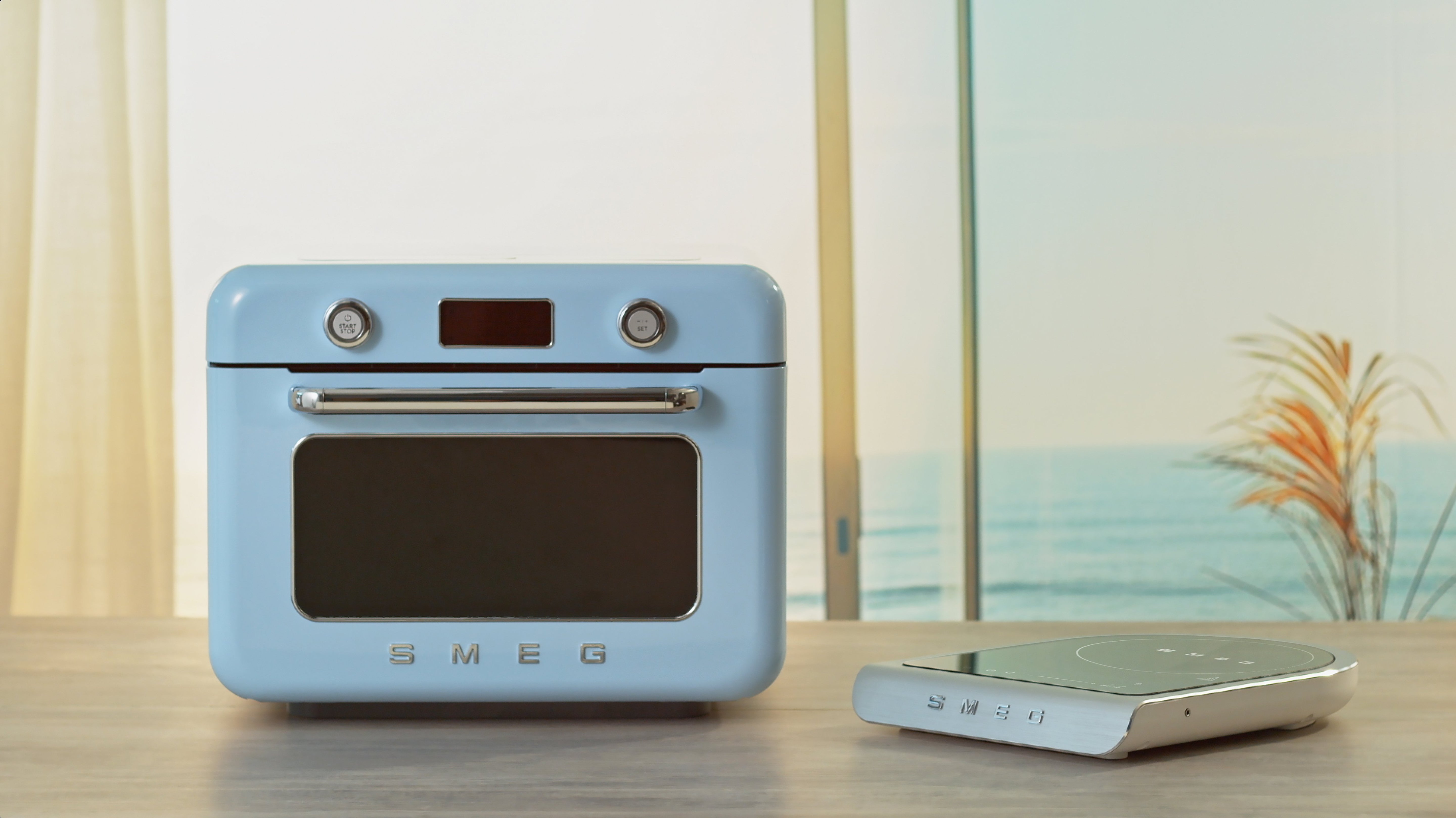 EAN 8017709333874 - Smeg COF01PBEU horno de vapor Pequeño Azul Botones, Giratorio imagen 22