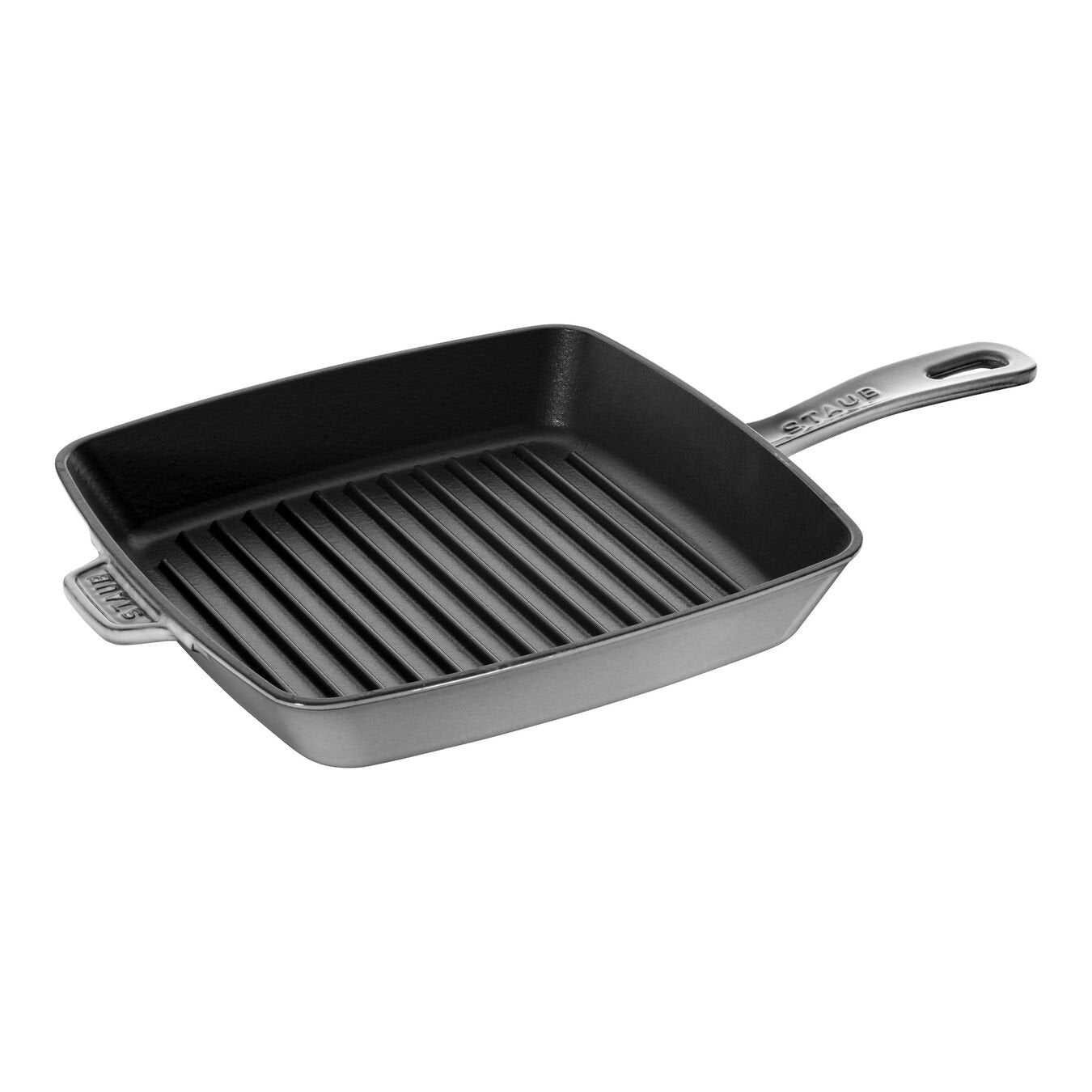 Staub Grillpfanne Induktion Quadratisch 26cm Graphit-Grau