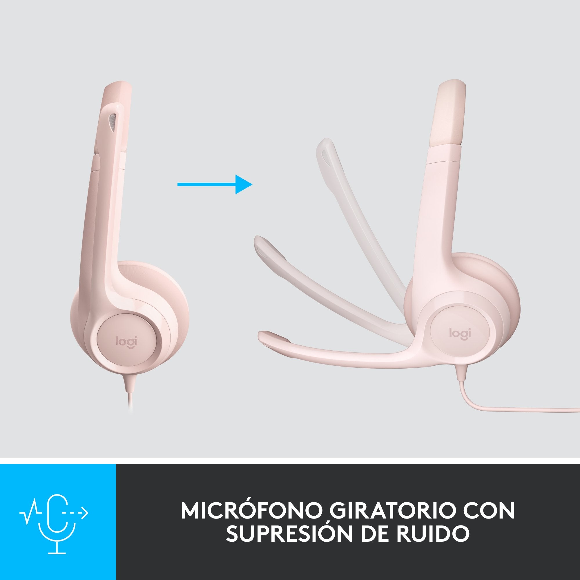 Logitech H390 Auriculares Alámbrico Diadema Usb Tipo A Rosa