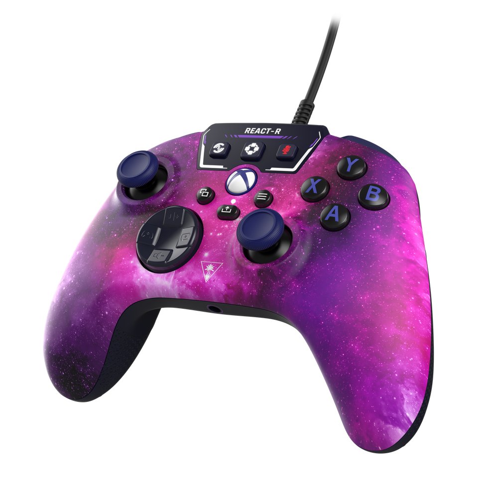 Turtle Beach React-R Negro, Púrpura Usb Gamepad Analógico/Digital Pc, Xbox One, Xbox Series S, Xbox Series X