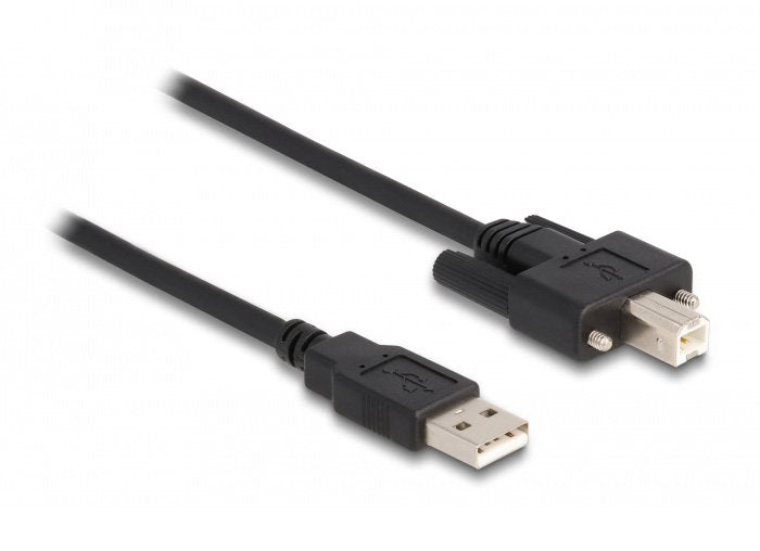 Delock Cable Usb 2.0 Typ-A Stecker Zu Typ-B Stecker Mit Schrauben 2 M
