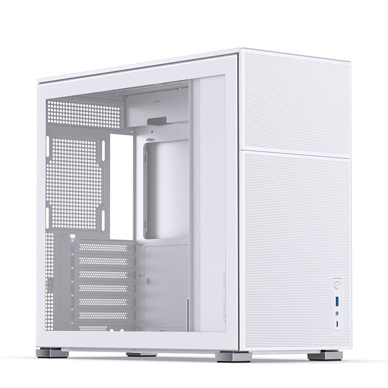 Jonsbo D41 Mesh Atx Carcasa, Tempered Glass - Blanco