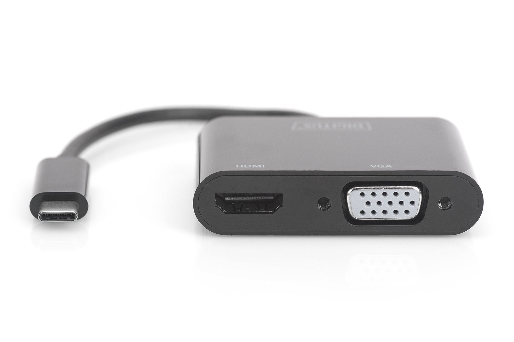 Conversor Hub Digitus Video Usb Tipo C A Hdmi + Vga 4k/30hz Full Hd 1080p