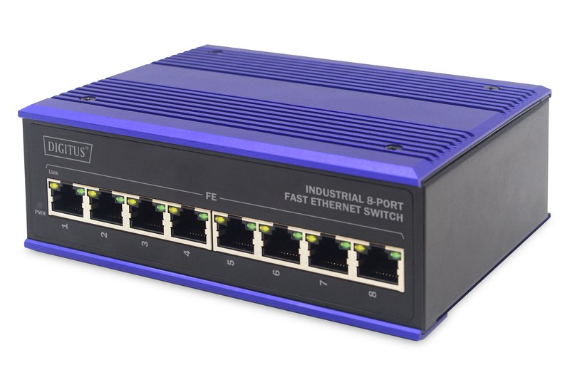 EAN 4016032458821 - ASSMANN Electronic DN-650106 switch Fast Ethernet (10/100) Negro, Azul imagen 1
