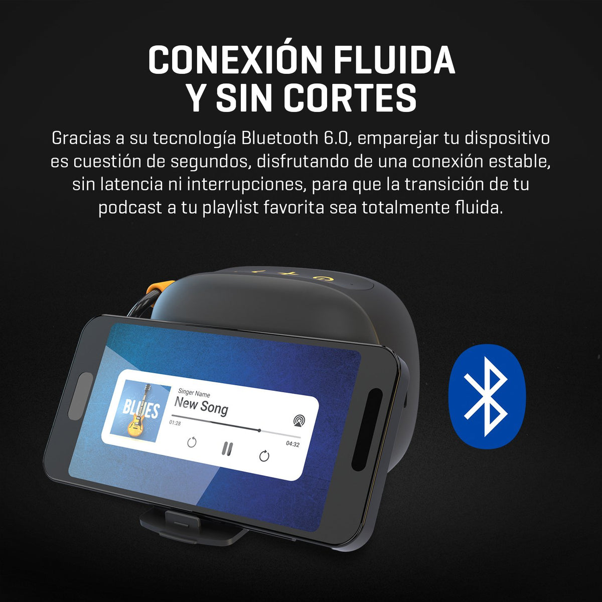 EAN 8436587976841 - Krom NXKROMGROOVY altavoz portátil o de fiesta Altavoz monofónico portátil Negro, Naranja 5 W imagen 19
