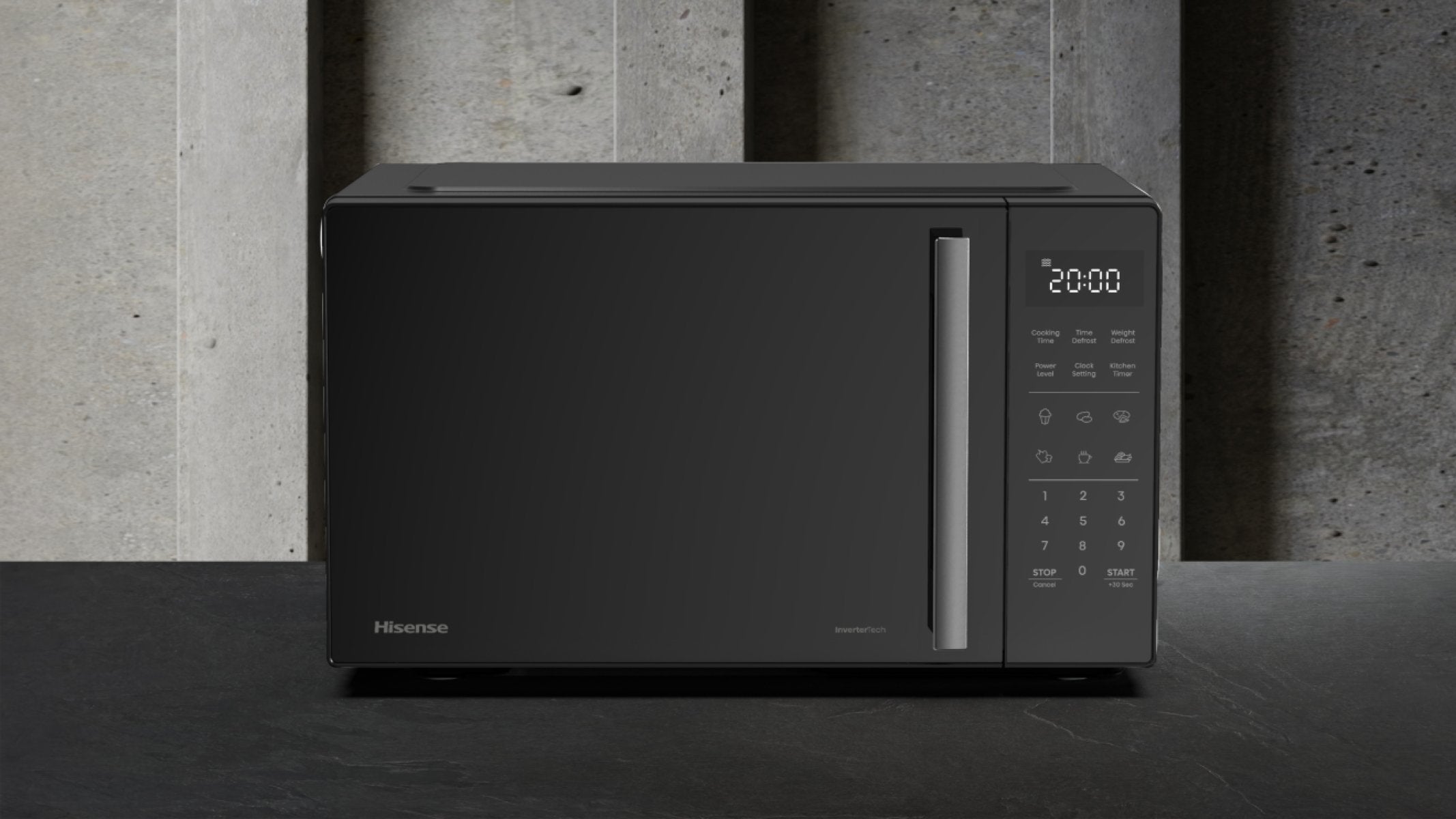 EAN 3838782853937 - Hisense H23MOBS4HI Negro Solo microondas Encimera 23 L 900 W imagen 8