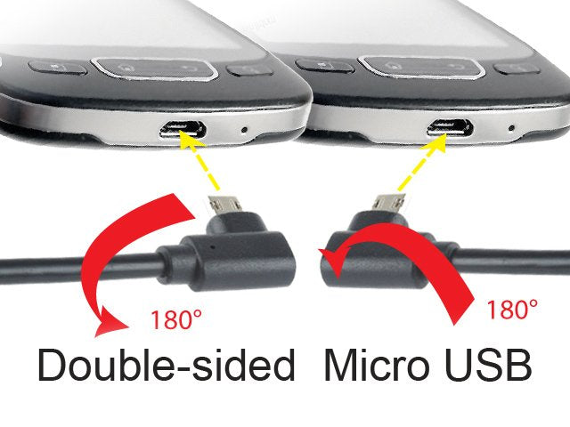 Gembird Cable Micro-Usb A Usb 2.0 Am Acodado, 1,80m, Negro