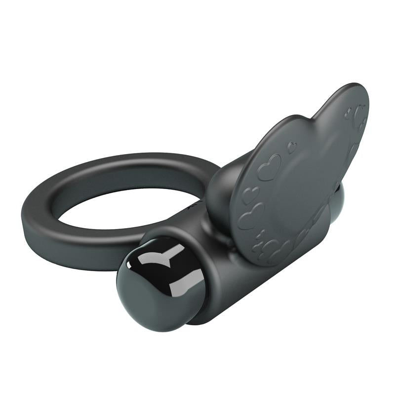 Pretty Love - Debonaire Anillo Vibrador Conejo 10 Vibraciones Negro