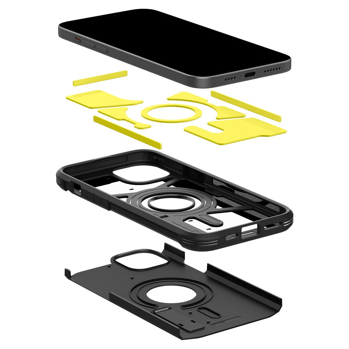 Mobile Phone Case 15.5 Cm  (6.1") Cover Black